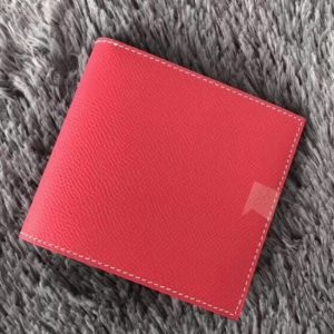 Top Faux Portefeuille Compact Copernic Hermès Rouge Rose