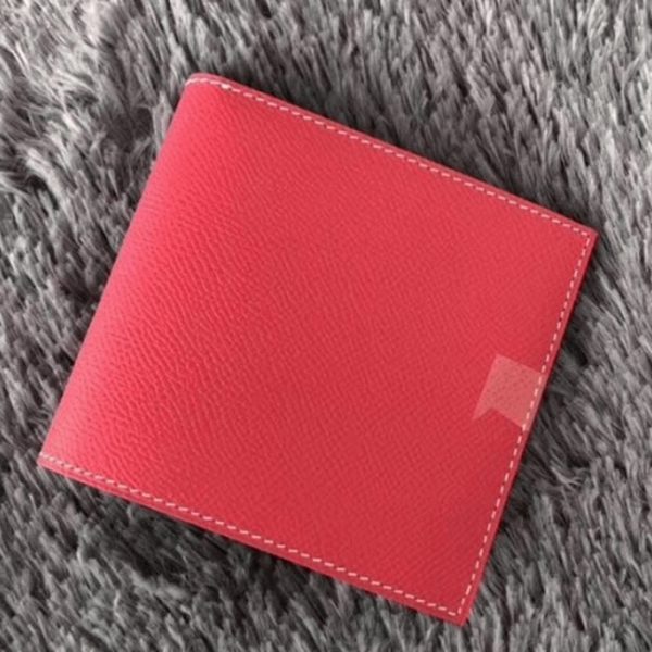 Top Faux Portefeuille Compact Copernic Hermès Rouge Rose