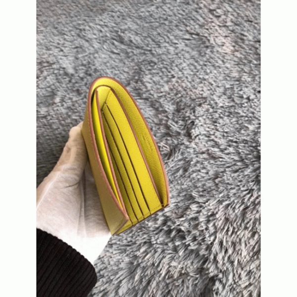 Contrefaçon Portefeuille Compact Copernic Hermès Jaune – Image 4