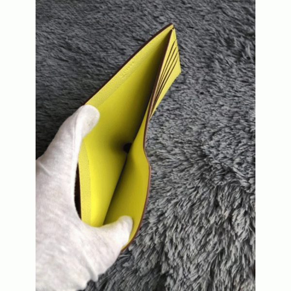 Contrefaçon Portefeuille Compact Copernic Hermès Jaune – Image 3