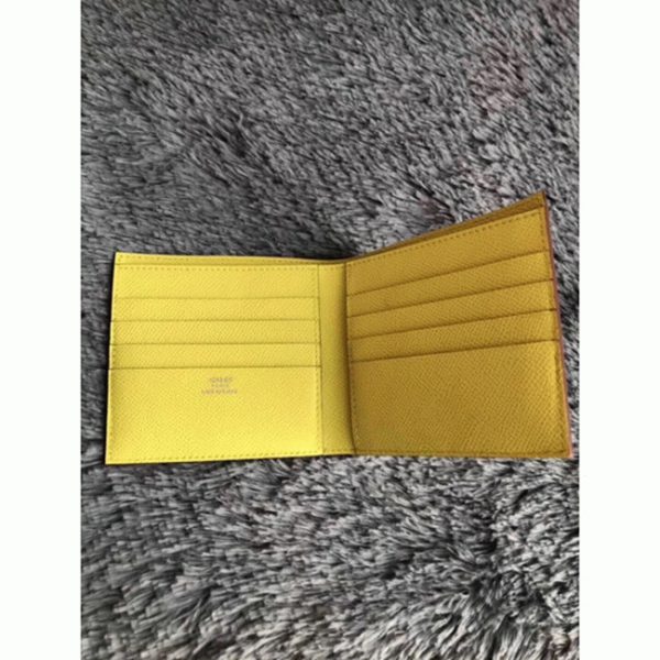 Contrefaçon Portefeuille Compact Copernic Hermès Jaune – Image 2