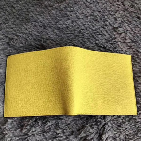 Contrefaçon Portefeuille Compact Copernic Hermès Jaune