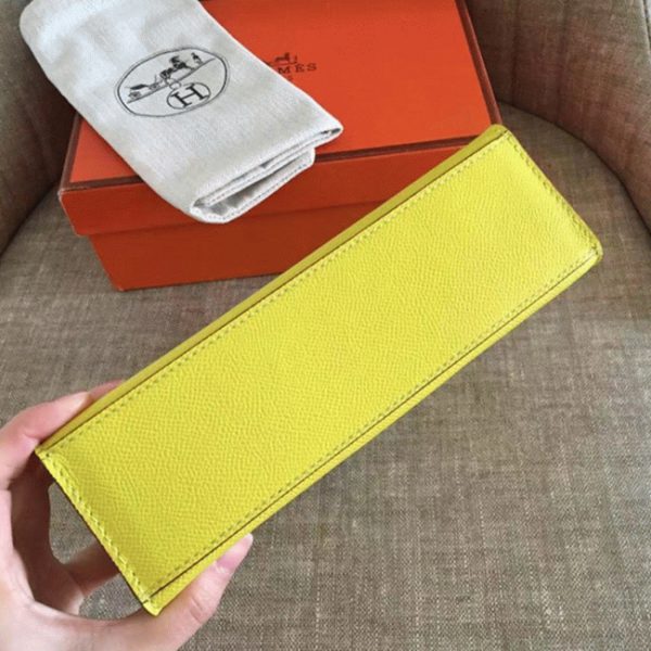 Contrefaçon Sac à main Hermès Kelly Pochette Soufre Epsom – Image 6