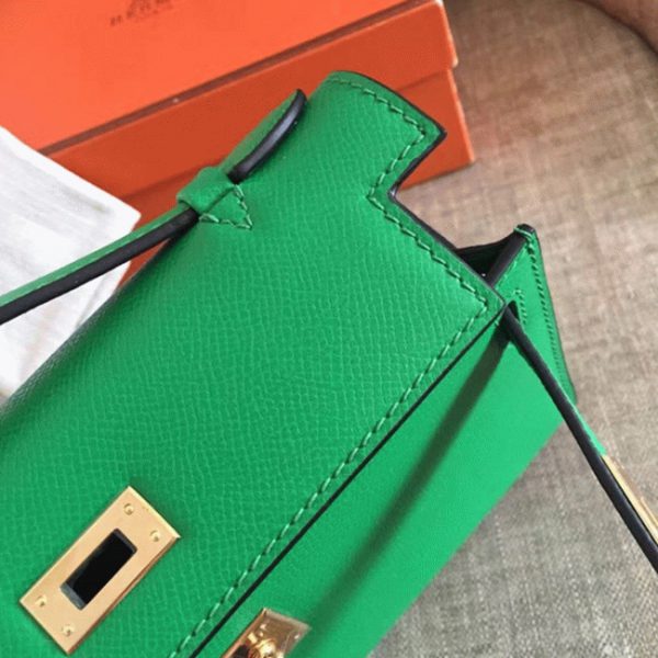 Contrefaçon Sac à main Hermès Kelly Pochette Bambou Epsom – Image 2