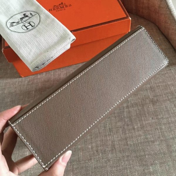 Top Réplique Sac à main Hermès Kelly Pochette étoupe Epsom – Image 5