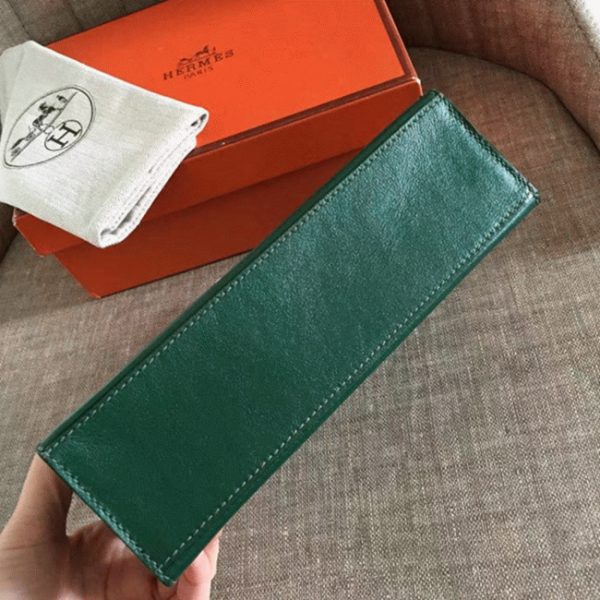 Fausse Sac à main Hermès Kelly Pochette Malachite Swift – Image 6