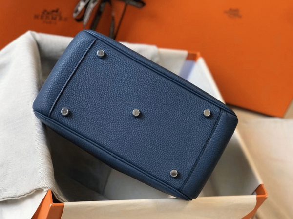 Faux Luxe Sac Lindy 26cm Hermès Agate Bleue – Image 6