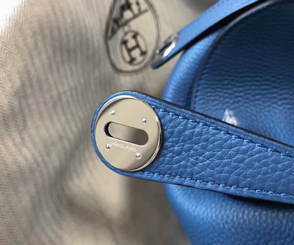 Faux Luxe Sac Lindy 26cm Hermès Agate Bleue – Image 5