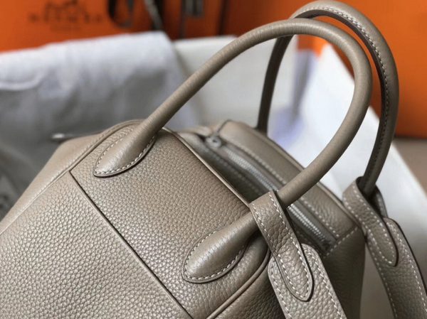 Contrefaçon Sac Lindy 26cm Hermès Gris Tourterelle – Image 6