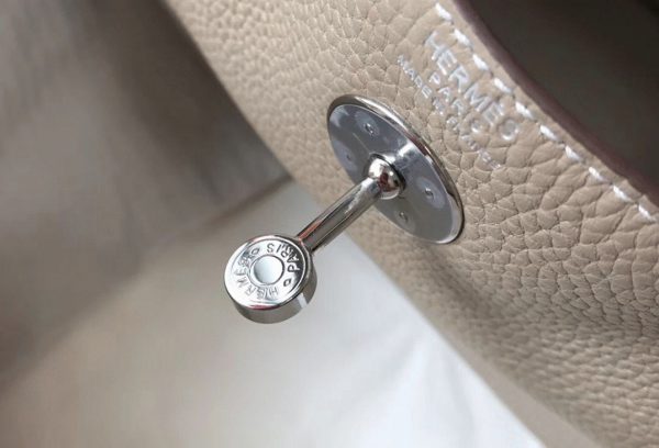 Contrefaçon Sac Lindy 26cm Hermès Gris Tourterelle – Image 4