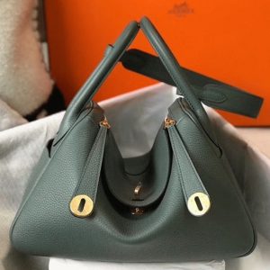 Réplique Sac Lindy 26cm Hermès Vert Amande