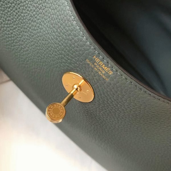 Réplique Sac Lindy 26cm Hermès Vert Amande – Image 4