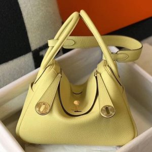 Réplique Sac Lindy 26cm Hermès Jaune Poussin