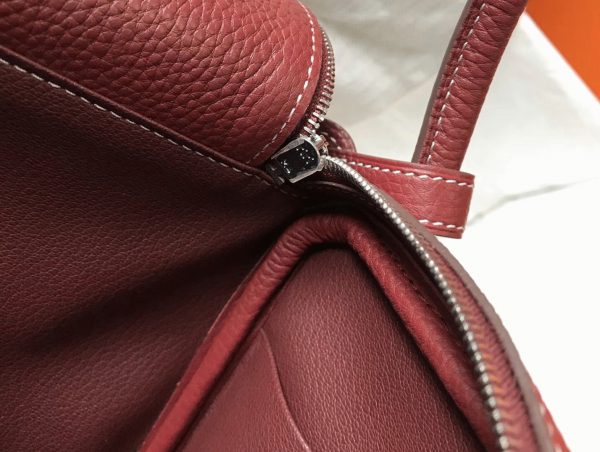 Contrefaçon Sac Lindy 26cm Hermès Bordeaux – Image 3
