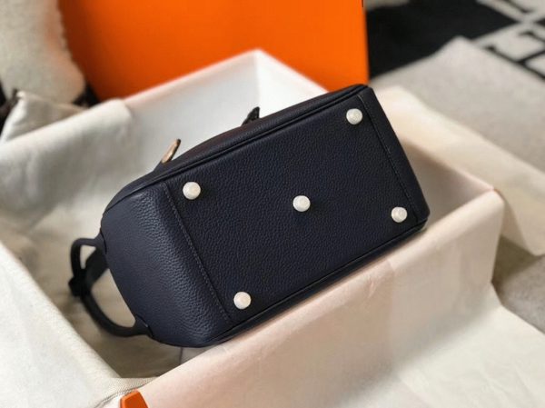 Faux Sac Designer Lindy 26cm Hermès Bleu Marine – Image 2