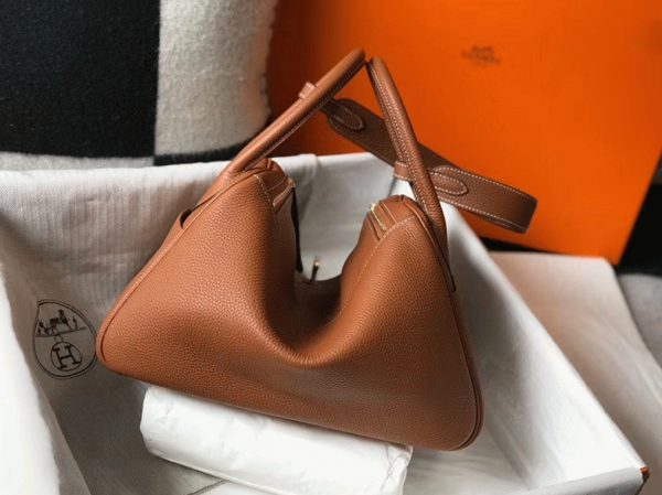 Réplique Luxe Sac Lindy 26cm Hermès Or – Image 8