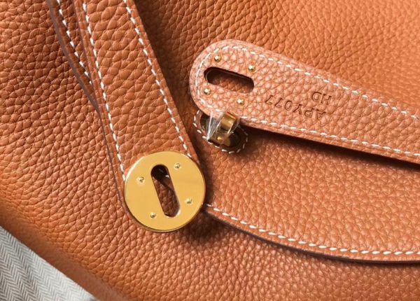 Réplique Luxe Sac Lindy 26cm Hermès Or – Image 5