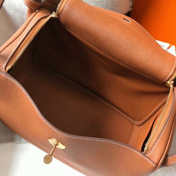 Réplique Luxe Sac Lindy 26cm Hermès Or – Image 2