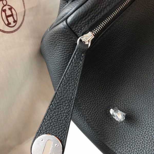 Réplique Designer Sac Lindy 26cm Hermès Noir – Image 8