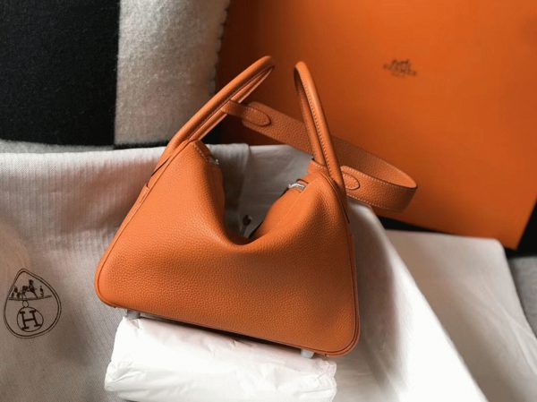 Copie Sac Lindy 26cm Hermès Orange – Image 8
