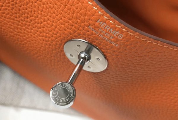 Copie Sac Lindy 26cm Hermès Orange – Image 5