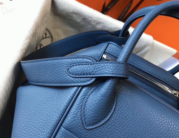 Copie Sac Lindy 30cm Hermès Agate Bleue – Image 3
