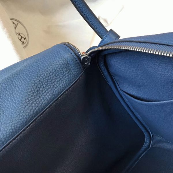 Copie Sac Lindy 30cm Hermès Agate Bleue – Image 2