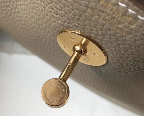 Contrefaçon Sac Lindy 30cm Hermès Gris Tourterelle – Image 4