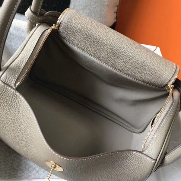 Contrefaçon Sac Lindy 30cm Hermès Gris Tourterelle – Image 2