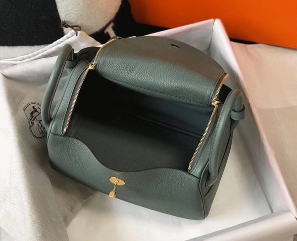 Faux Sac Lindy 30cm Hermès Vert Amande – Image 3