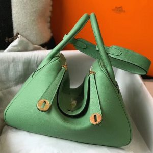 Réplique Sac Lindy 30cm Hermès Vert Criquet