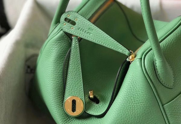 Réplique Sac Lindy 30cm Hermès Vert Criquet – Image 6