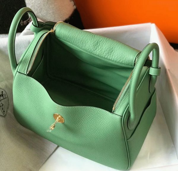 Réplique Sac Lindy 30cm Hermès Vert Criquet – Image 2