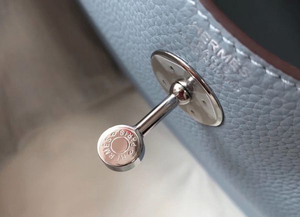 Réplique Sac Lindy 30cm Hermès Bleu Lin – Image 3
