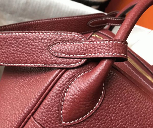 Réplique Sac Lindy 30cm Hermès Bordeaux – Image 7