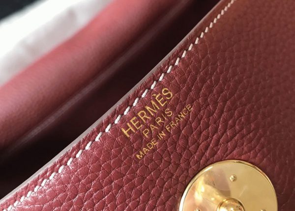 Réplique Sac Lindy 30cm Hermès Bordeaux – Image 6