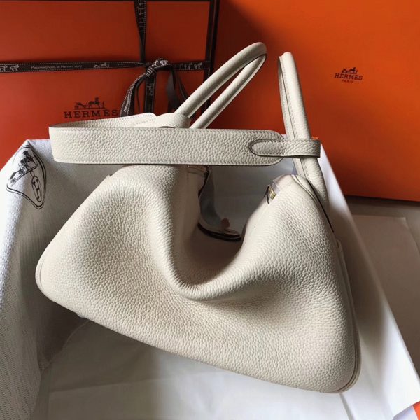 Faux Sac Lindy 30cm Hermès Béton – Image 8