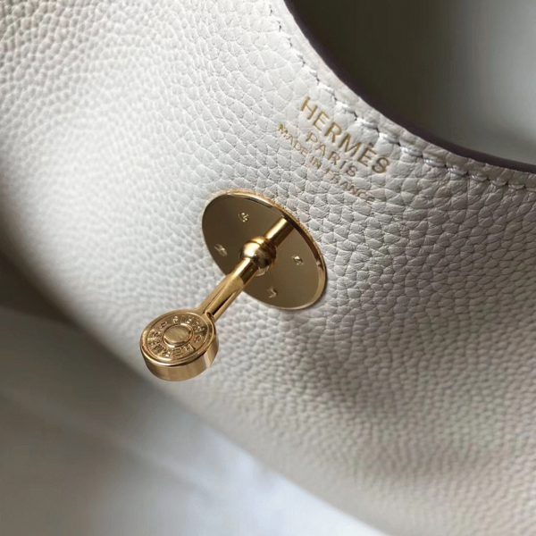 Faux Sac Lindy 30cm Hermès Béton – Image 5