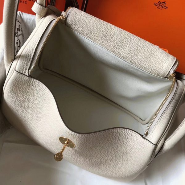 Faux Sac Lindy 30cm Hermès Béton – Image 3