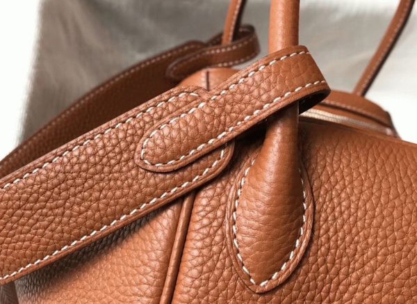 Réplique Designer Sac Lindy 30cm Hermès Or – Image 6