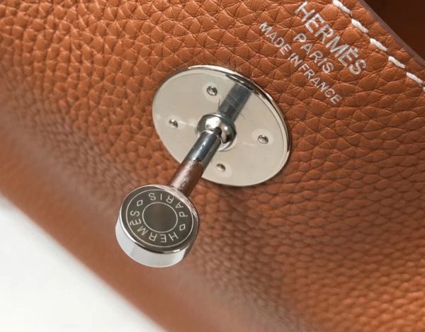 Réplique Designer Sac Lindy 30cm Hermès Or – Image 4