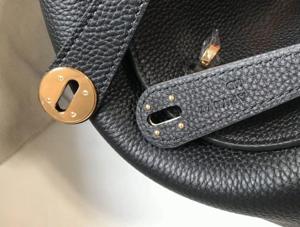 Faux Sac Designer Lindy 30cm Hermès Noir – Image 5