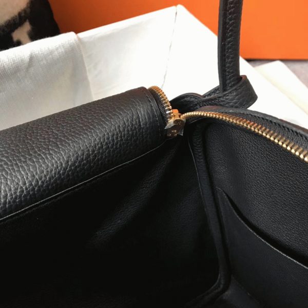 Faux Sac Designer Lindy 30cm Hermès Noir – Image 3