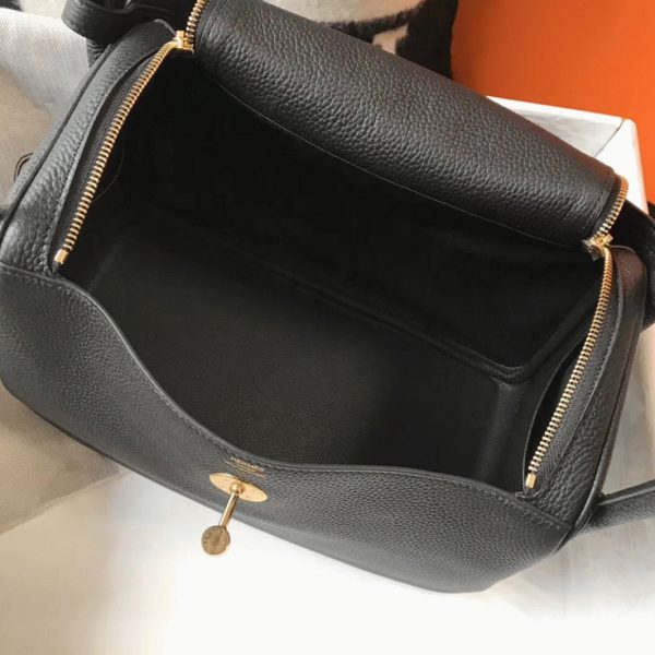 Faux Sac Designer Lindy 30cm Hermès Noir – Image 2