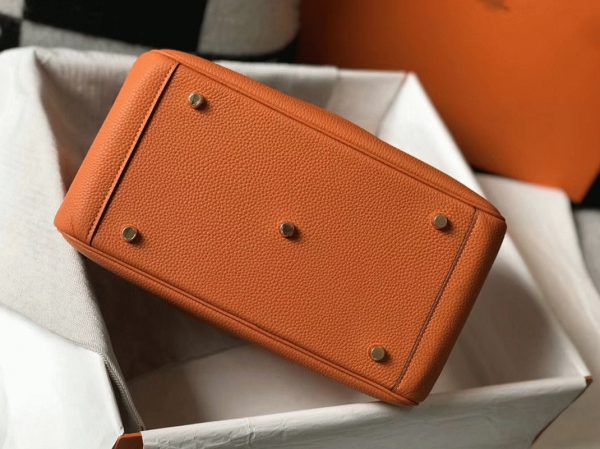 Top Réplique Sac Lindy 30cm Hermès Orange – Image 7