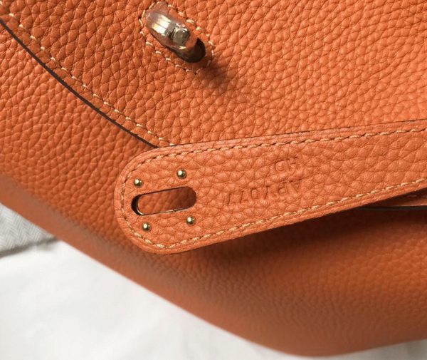 Top Réplique Sac Lindy 30cm Hermès Orange – Image 4