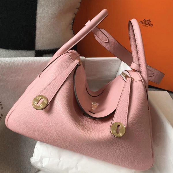 Contrefaçon Sac Lindy 30cm Hermès Rose