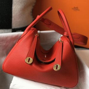 Réplique Designer Sac Lindy 30cm Hermès Rouge