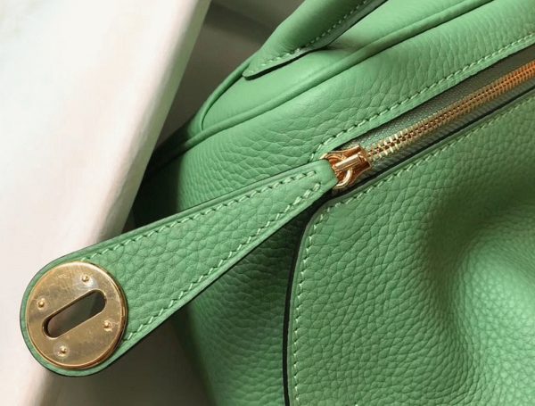 Contrefaçon Sac Lindy Mini Hermès Vert Criquet – Image 4