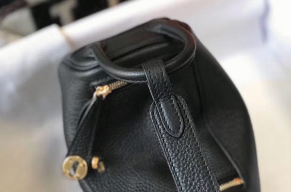Faux Sac Lindy Mini Hermès Noir – Image 6